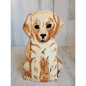 Nina Lyman golden retriever dog flower vase unique centerpiece home